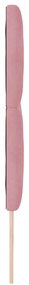 Cabeceira Design de Diamantes Rosa 200 cm Veludo