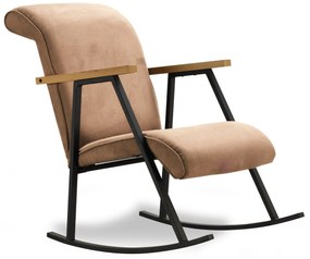 Cadeira de Balanço Yoka – Castanho Claro – 86x71x65 cm