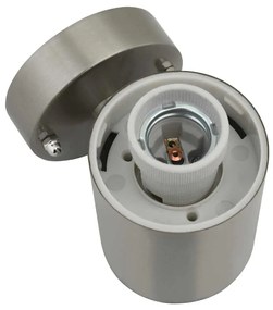 Luminária de Parede Externa vidaXL Prata Aço Inoxidável IP44