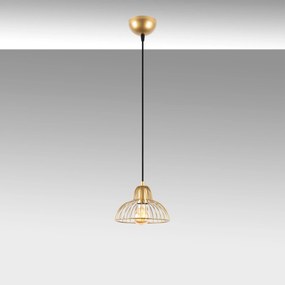 Candeeiro Chandelier Dopo – Dourado Brilhante – 20 x 20 x 114 cm