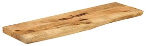 Tampo de mesa borda viva 120x20x2,5 cm mangueira áspera maciça
