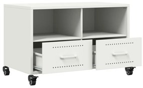 Móvel de TV 68x39x43,5 cm aço branco