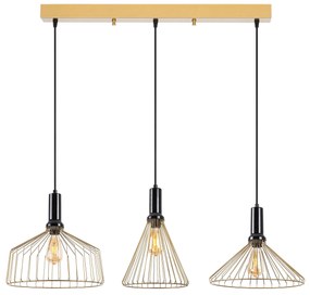 **** Candeeiro Suspenso Dear – Ouro Brilhante – 104 x 34 x 135 cm

**