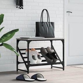vidaXL Sapateira 60x30x45 cm derivados de madeira cinzento sonoma