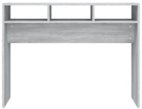 Mesa consola 105x30x80 cm derivados de madeira cinzento sonoma