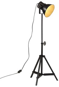 VidaXL Candeeiro de pé 25 W 35x35x65/95 cm E27 preto