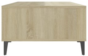 Mesa de centro derivados de madeira branco/carvalho sonoma