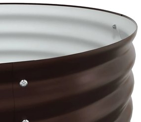 Horta Elevada vidaXL Castanho 320x80x81 cm Aço Galvanizado