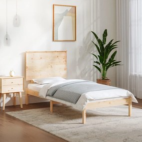 Estrutura cama pequena solteiro 75x190 cm madeira maciça