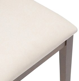 Cadeiras de jantar com almofadões 2 pcs madeira maciça castanho