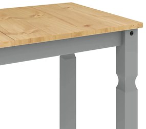 Mesa de jantar Corona 112x60x75 cm madeira pinho maciça cinza