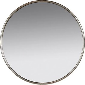 Espelho de parede Circle Prateado Cristal (76 x 76 cm)