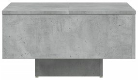 Mesa de centro 60x60x31,5 cm derivados de madeira cinza cimento