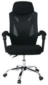 Cadeira de escritório GRAZ, preto, sincro, rede e tecido preto