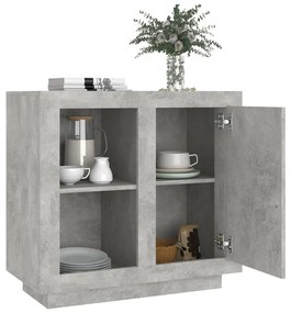 Aparador 80x40x75 cm cinza cimento