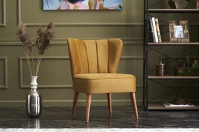 Cadeira de Orelhas Layla – Dourado – 65 cm x 80 cm x 65 cm