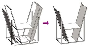 Suporte para lenha 69,5x35x81 cm aço laminado a frio antracite