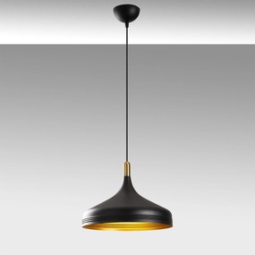 Chandelier Saglam – Preto, Dourado, Antigo – Diâmetro 36 cm, Altura Aj