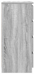 Aparador 37,5x35x76 cm derivados de madeira cinzento sonoma
