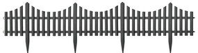 Bordas de relvado 17 pcs 10 m PP antracite