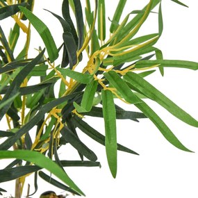 Árvore de bambu artificial 368 folhas 80 cm verde