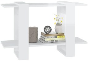 Estante/divisória 80x30x51 cm branco brilhante