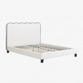 Cama Estofada Zivon Tecido Preto & 160 X 200 Cm - Sklum