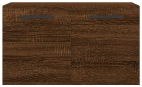 Armário parede 60x36,5x35cm derivados madeira carvalho castanho