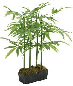 Árvore de bambu artificial 240 folhas 80 cm verde