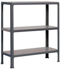 Estante com 3 Prateleiras #VALUE! SIMONHOME CLICK PLUS 3/300 ANTRACITE/GALVANIZADA Capacidade P/ prateleira 150 Kg Dimensões 900x1000x300 mm