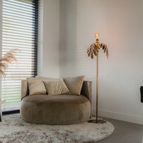 Candeeiro de pé vintage ouro antigo 30 cm sem abajur - Linden