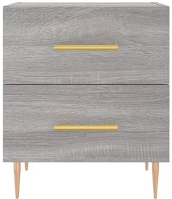 Mesa cabeceira 40x35x47,5 cm derivados madeira sonoma cinza