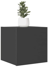 vidaXL Móvel de TV de parede 4 pcs 30,5x30x30 cm cinzento