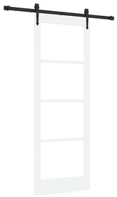 Porta Deslizante vidaXL com Conjunto de Ferragens 'ORKDAL'Branca 78x21
