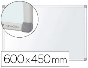 Quadro Branco Nobo Nano Clean Magnético Lacada Aco Moldura Aluminio 600x450 mm