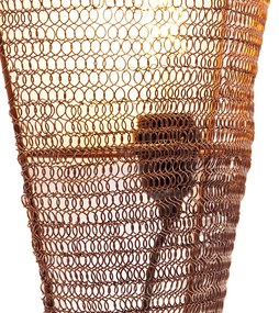 Candeeiro de parede oriental bronze 45 cm - Nidum Oriental