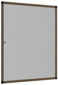 Tela anti-insetos para janela 100x120 cm castanho