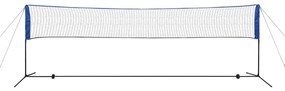 Conjunto rede de badminton com volantes 500 x 155 cm
