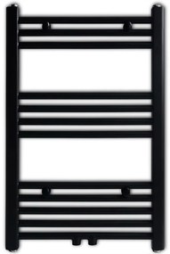 Aquecedor toalhas casa de banho liso 500 x 764 mm preto