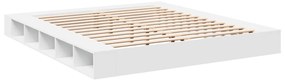 Estrutura de cama 180x200 cm derivados de madeira branco