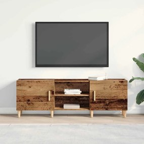 Estante para TV vidaXL Madeira Velha 150x30x50 cm Madeira de Engenhari