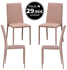 Pack 4 Cadeiras Tuoli - Taupe