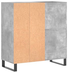 Armário p/ discos 84,5x38x89 cm derivados madeira cinza-cimento