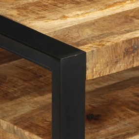 Mesa de centro 90x50x36 cm madeira de mangueira áspera maciça