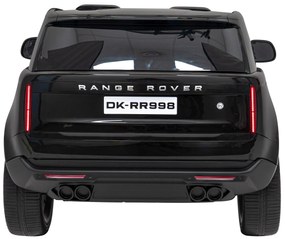 Carro elétrico para Crianças 2 Lugares Range Rover SUV Lift 12V 4x4 Rodas Espuma EVA, Assento couro ecológico Preto