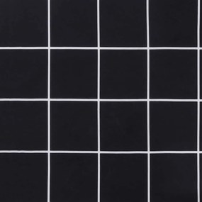 Almofadão p/ banco jardim 200x50x4cm tecido padrão xadrez preto