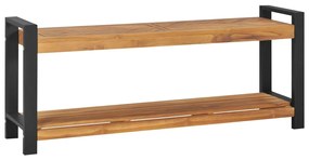 325274 vidaXL Banco 120 cm madeira de teca maciça