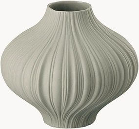 Jarra de porcelana mini Plissee Lava, Alt 7 cm