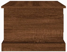 Mesa de centro 50x50x35 cm derivados madeira carvalho castanho