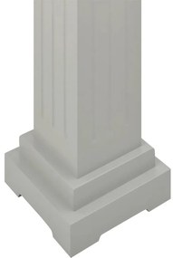Suporte p/ plantas pilar quadrado 17x17x66 cm MDF cinzento